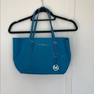Blue Michael Kors Purse